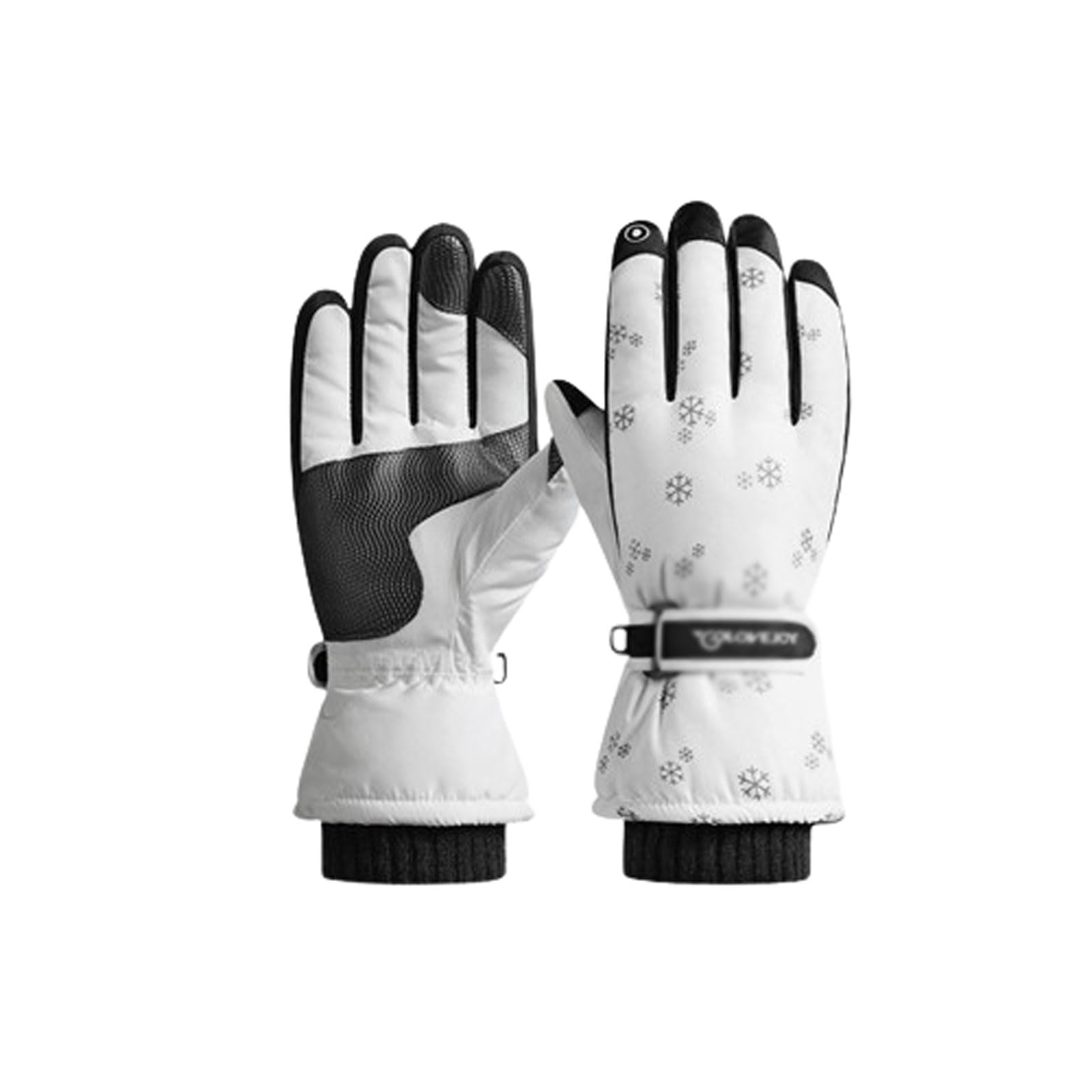 Guanti da Sci Invernali da Donna, Dita Intere per Sport all'Aria Aperta Ciclismo Equitazione Guanti Caldi Touchscreen Antiscivolo Impermeabili,