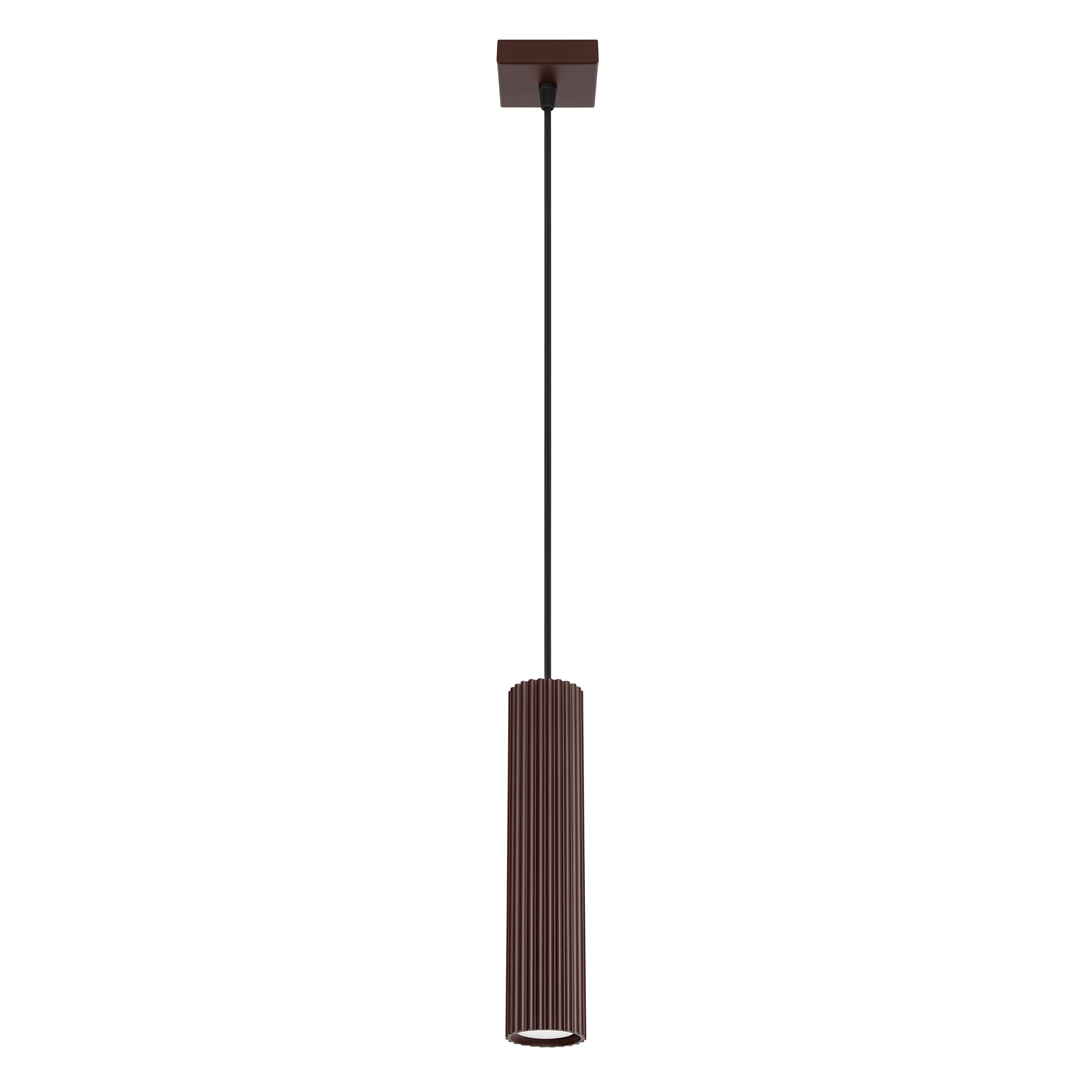 SOLLUX lighting Suspension lamp KARBON 1 brown