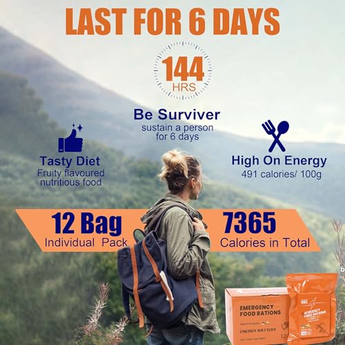 Image of Emergency Food Ration Bars, Survival Food, Fruit Flavor, 12 Pack