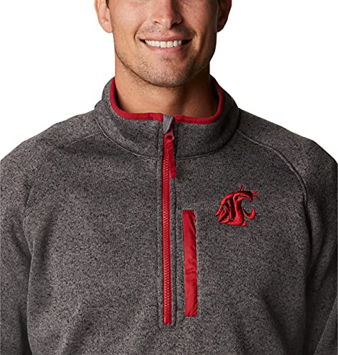 Image of Columbia NCAA mens Collegiate Canyon Point Sweater Fleece Half Zip