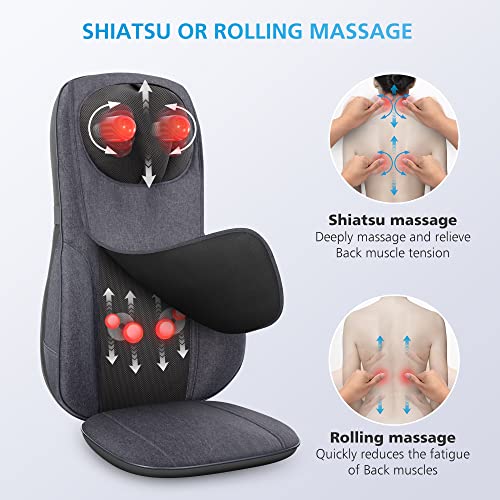 Comfier CF-2113 Neck Back Massager With Heat, Height Adjustable Chair Massager Seat Cushion thumb #2
