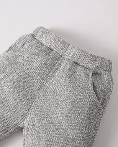 Renotemy Baby Clothes Boy Summer Outfits Infant Gifts Cotton Coming Home Outfits Short Sleeve Romper Grey Pants Clothing Sets Baby Boy Clothes 3-6 Months #TOP5