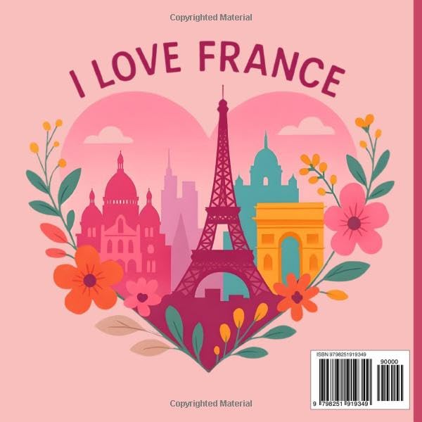 France Coloring Book – Easy & Relaxing Landmarks & Countryside Scenes for Kids, Teens & Adults | Cute Travel Gift for France Lovers image 3