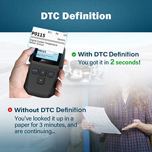 TT TOPDON OBD2 Scanner Check Engine Code Reader Scan Tool for Check Engine Light Turn Off Freeze Frame Data Viewing Live Data and Vehicle Information Reading