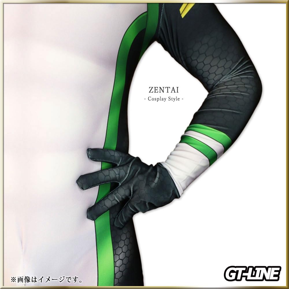Amazon.co.jp: Zentai ヒーロー グリーン アメコミ ゼンタイ