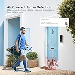1080p Wireless Video Doorbell with Indoor Ring Chime, Enhanced Security with AI Human Detection, Night Vision, 2-Way Audio, Cloud Storage, Real-Time Alerts, Smart Home Protection - Image 3