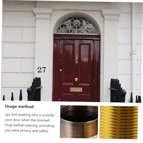 Visualizador de puerta metálico con ángulo de visión amplia, aleación de zinc, accesorio de seguridad para puerta miniatura 3