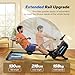 MERACH Foldable Rowing Machine for Home Gym, New Upgraded Powerful Magnetic Rower with Enhanced Resistance System and 130 cm Extended Rail, Ideal for Taller and High Resistance Rowing