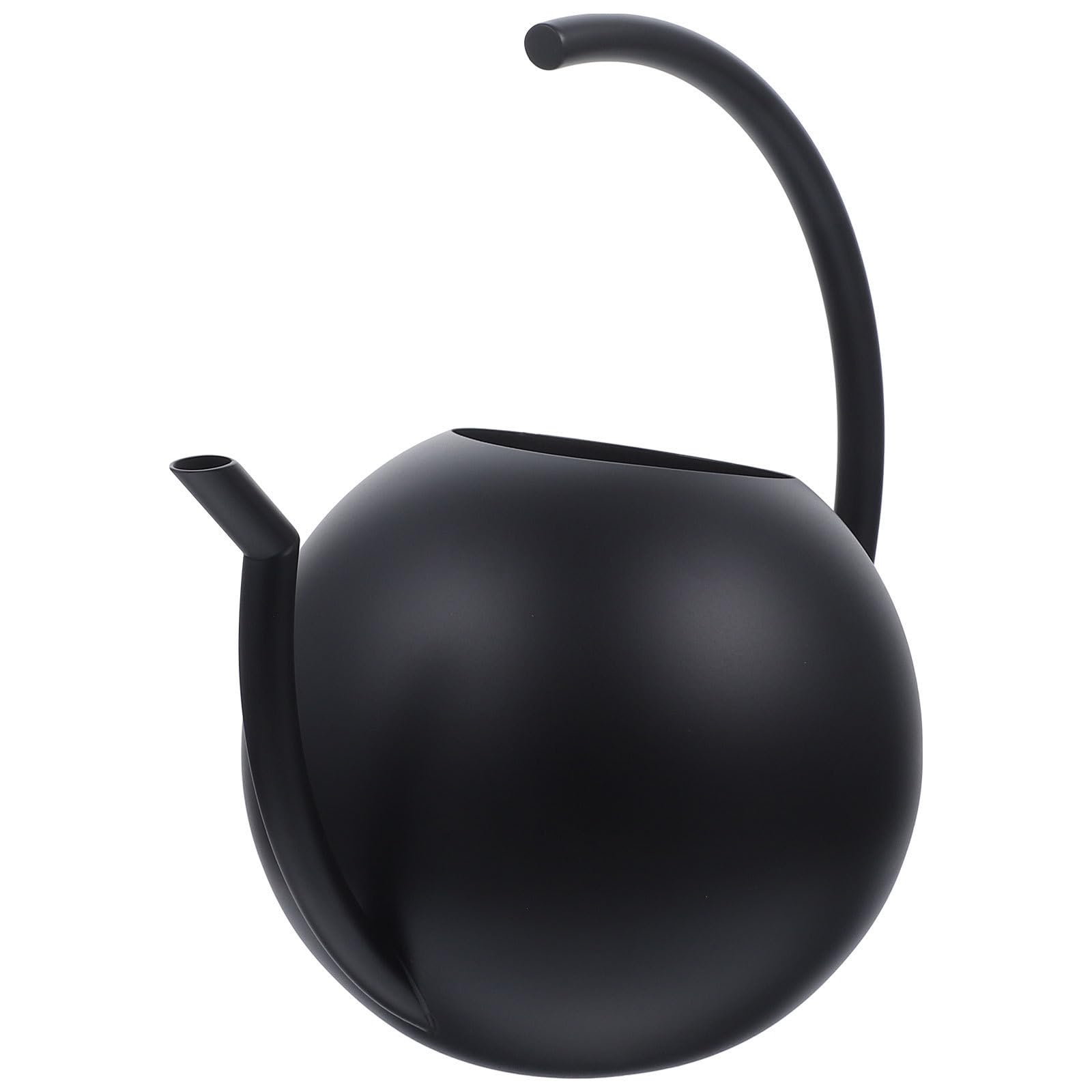 Yardwe Arrosoir en Acier Inoxydable Noir 1l Bec Fin et Poignée Ergonomique pour Arrosage Intérieur et Extérieur des Plantes Vertes