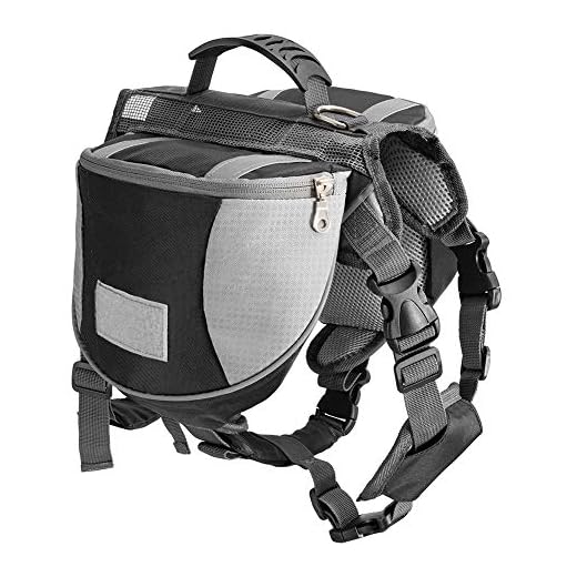Less bad Lifeunion Dog Backpack New Adjustable Camping Hiking Travel Dog Saddle Bag Pack for Outdoor(Large, Black)