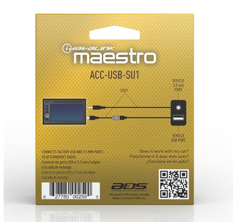 Amazon.com: Idatalink Maestro Acc-USB-SU1 USB Adapter for Select
