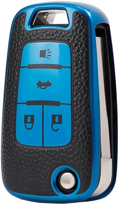 ELOHEI Funda para llavero de Chevy, funda de TPU suave para Chevy Chevrolet Equinox Camaro Cruze Malibu Sonic Volt Park Impala Buick Encore Allure
