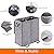 Lifewit Double Laundry Hamper with Lid and Removable Laundry Bags, Large Collapsible 2 Dividers Dirty Clothes Basket with Handles for Bedroom, Laundry Room, Closet, Bathroom, College, 136L Grey