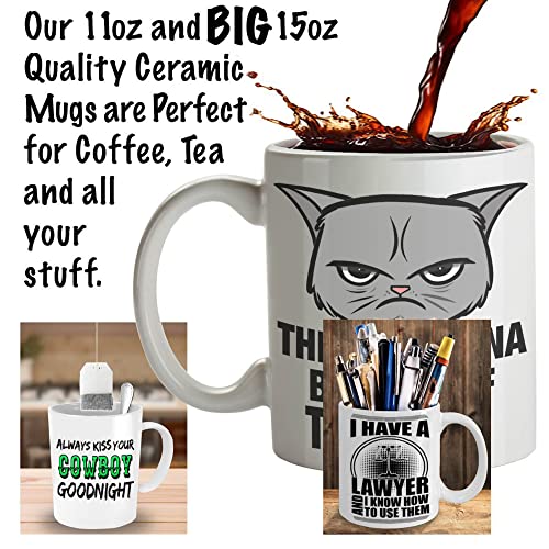 Mmandidesigns Cow Cowfee Mug - Cow Whisperer Tipper Farmer Vet Gift - Utter-Ly Cute 11Oz Ceramic Cattle Ranch Hand Coffee Cup - Bovine And Coffee Lovers #TOP2