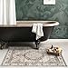 Washable 2x3 Entrance Area Rugs: Indoor Non-Slip Bathroom Mat Soft Stain Resistant Table Runners for Kitchen Laundry Dining Room Vintage Carpet for Entryway Foyer (Beige,2x3)