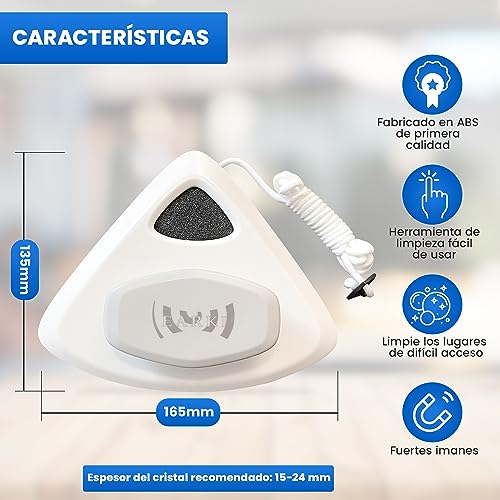 EARKI Limpia Cristales con Iman Ventanas 15-24 mm - Limpiacristales Magnetico Doble Cristal - Limpia Cristales Magneticos - Limpiador de Cristales - Limpiar Cristales Ventanas por Fuera - - imagen 3