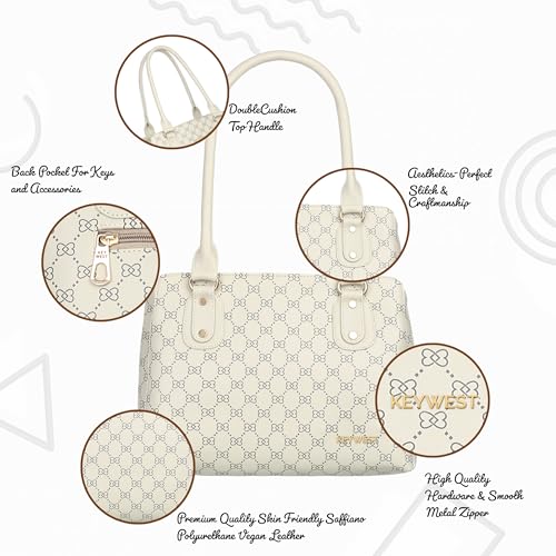 Image of Keywest Women's Penguin Satchel Tote Handbag for Women | Ladies Purse | Stylish Shoulder Bag | Gift For Woman