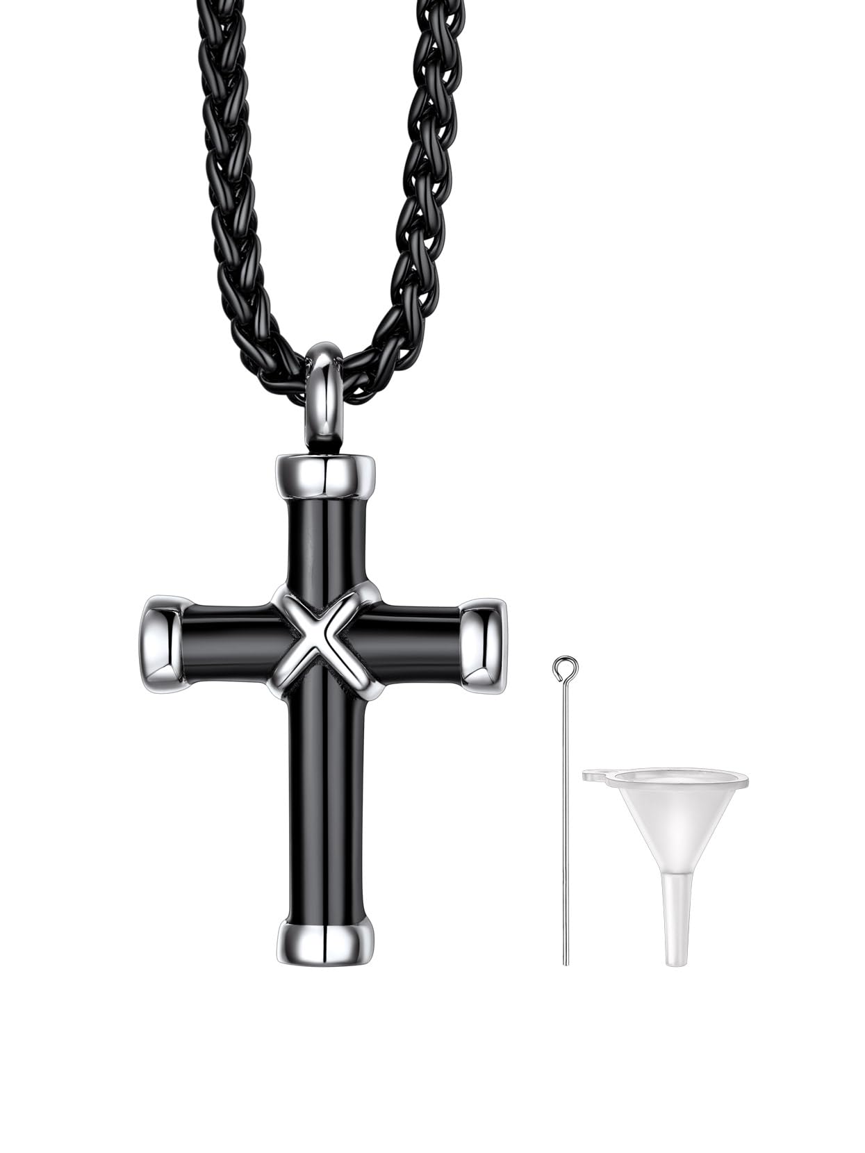 Richsteel Urn Necklaces for Ashes for Women Men Cremation Pendant