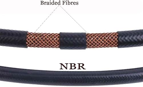 Miniatura 3 de Manguera de inyección de línea de combustible automotriz de caucho de butadieno nitrilo (NBR) SAE 30R9 300 PSI (ID 38 pulgadas 4 pies)