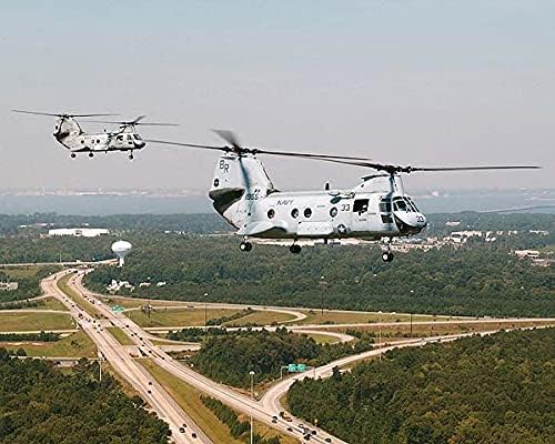 CH-46 / CH-46D Sea Knight Helicopters HC-8 11x14 Photograph Photo Print