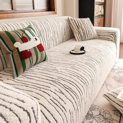 Versatilità elegante: Disponibili in un elegante motivo zebrato e in una vasta gamma di colori, le nostre coperture per divani non solo proteggono ma valorizzano anche l'arredamento della tua casa. Rinnova qualsiasi soggiorno o camera da letto con il nostro stile
