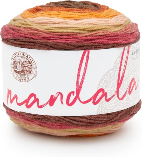 Image of Lion Brand Yarn Mandala, Multicolor Yarn for Knitting, Crochet and Crafting, Banshee, 5 Pack