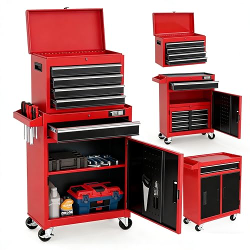 TUFFIOM 5-Drawer Rolling Tool Chest Organizer