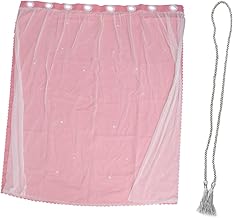 Garneck 1 Peça Cortina De Janela Cortina Blackout Cortina Decorativa Persianas De Dupla Camada Cortina Rosa Para Casa Cortina Para Sala De Estar