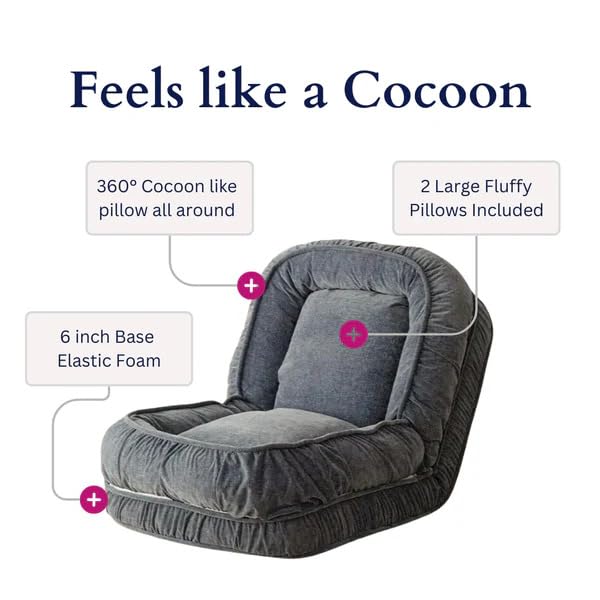Image of 1 Seater Luxurious Human Dog Bed for People and Adults|Velvet Recliner Lounge Style Soft Human Dog Sofa with Plush Cushioning for Reading and Relaxation (Velvet Fabric, Dark Green)