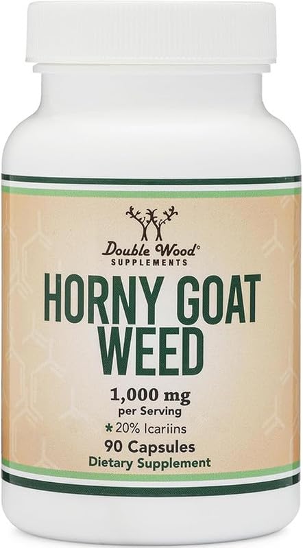 Evorina Horny Goat Weed for Men and Women - No Fillers (Max Strength Epimedium Std. to 20% Icariins) 1,000mg per Serving, 90 Capsules (Male Enhancing Supplement) by Double Wood | High Strength Herbal Supplement | Clean Label Ayurvedic Wellness-image-27