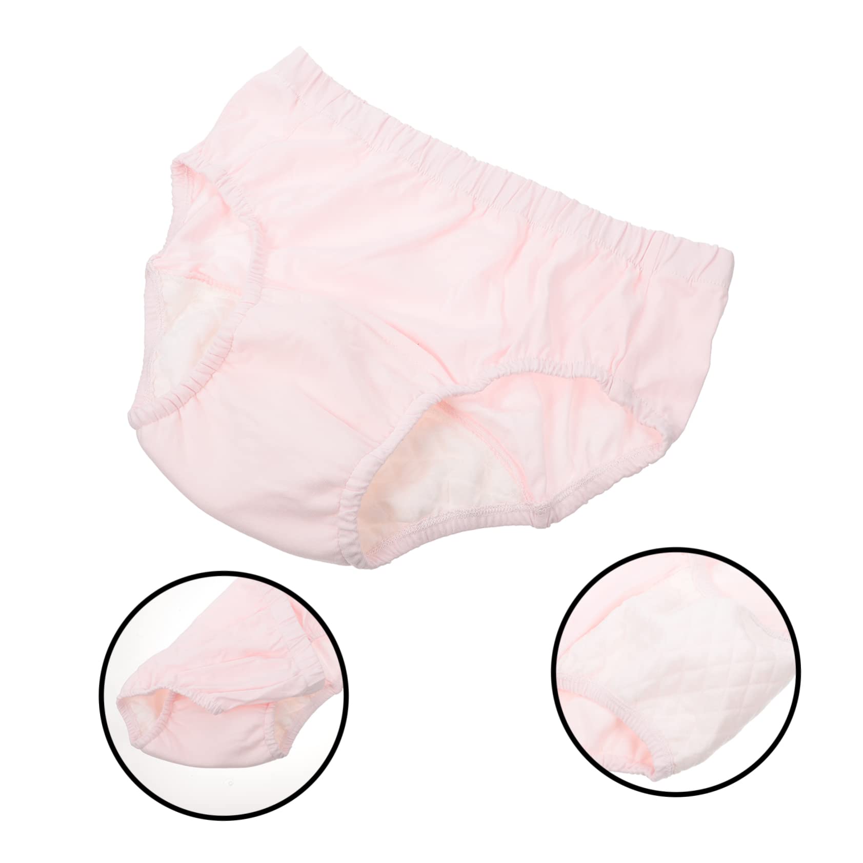 minkissy Bragas Para Ancianos 2 Piezas Ancianos Anti-enfermería Hombre Reutilizable Incontinencia Calzoncillos Fugas Cuidado De La Incontinencia Mujeres Pantalones Trest Hombre Algodón Rosa