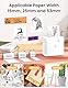 Phomemo M02 Pro 300 DPI Mini Drucker, Taschendrucker Bluetooth Fotodrucker für Smartphone, Thermodrucker kompatibel mit 15,25,53mm Papier, Ideal für Notizen, Studium, Scrapbooking, Fotos-Weiß