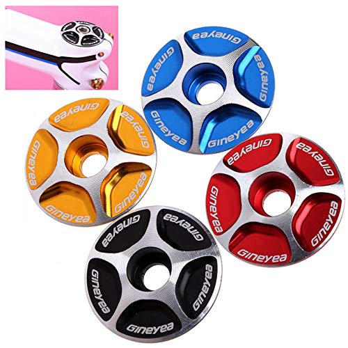 Qukaim Capuchon supérieur pour casque de vélo de montagne en alliage d' aluminium, multicolore avec boulons pour VTT, compatible avec les casques standard, design léger