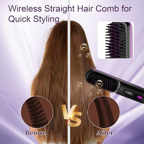 Go Brush Pro 2025 New, Cepillo Alisador de Pelo Inalámbrico miniatura 7