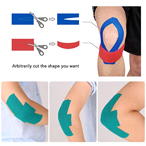 Bandagem muscular, Andoer 3 pacotes de bandagem para músculos atléticos de 5 m Fitas esportivas tera