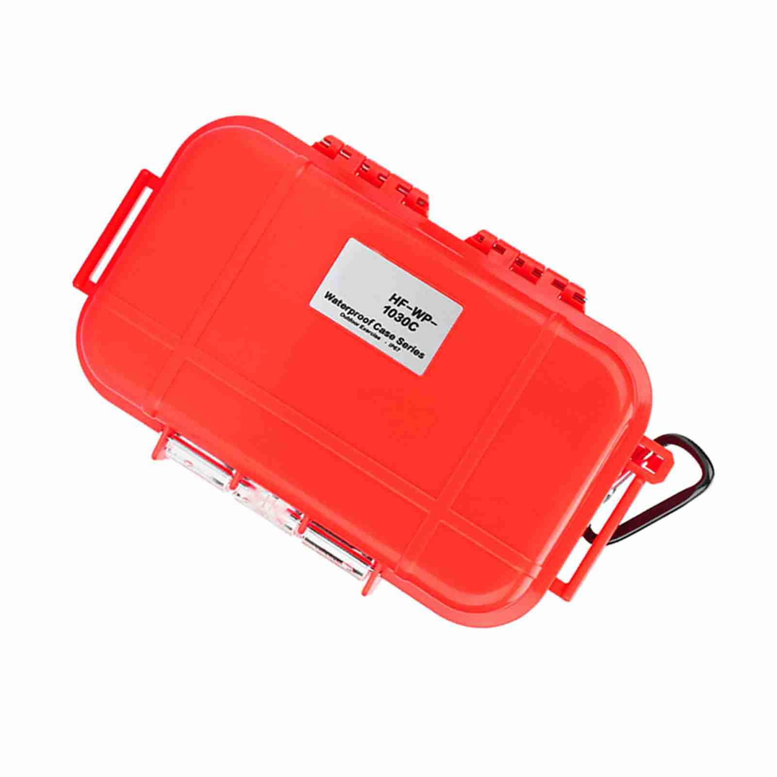 Waterproof Shockproof Storage Case for Outdoor Survival Carry Box Container (Red)