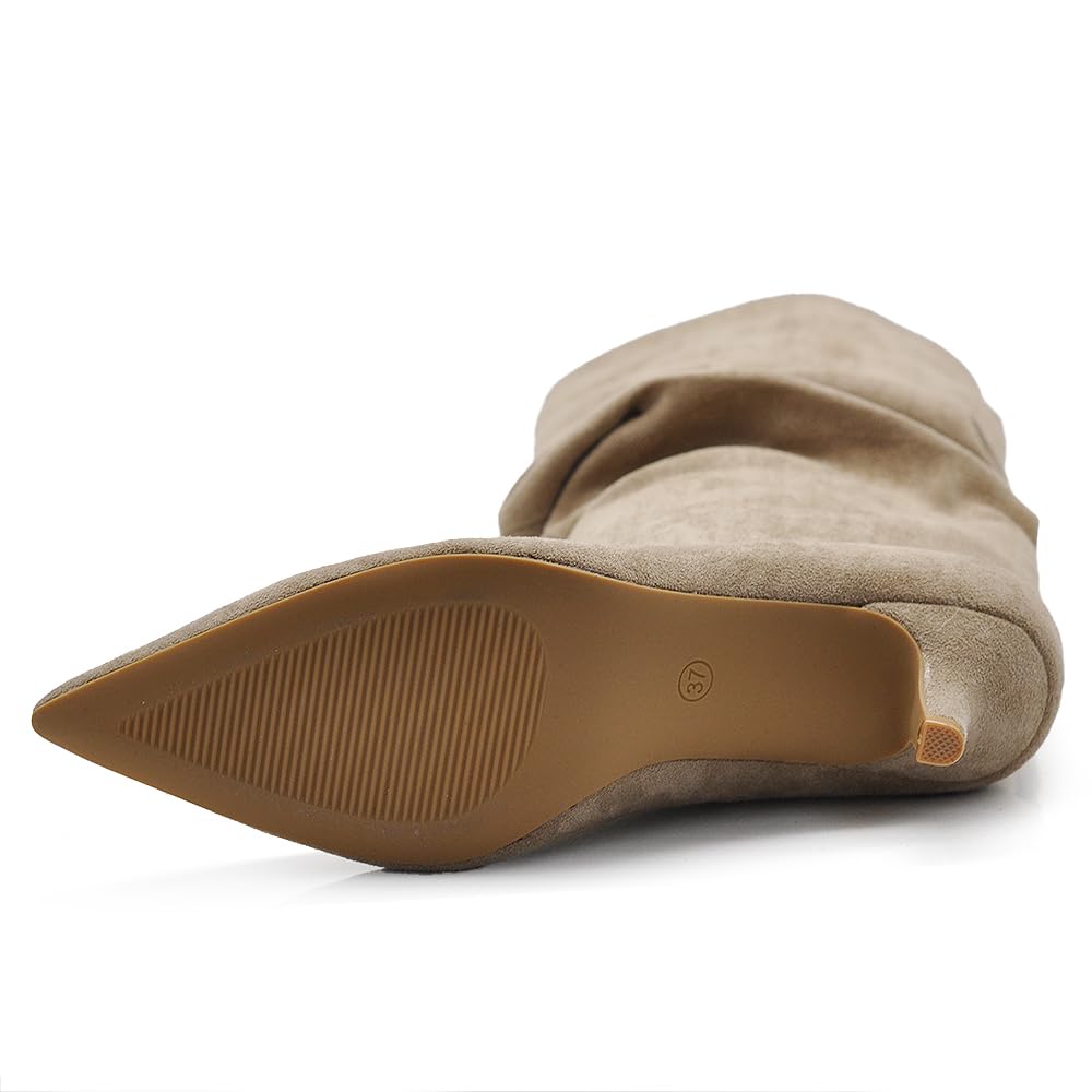 IF FASHION Stivali Alti A Punta Con Tacco Alto Da Donna MP413-5