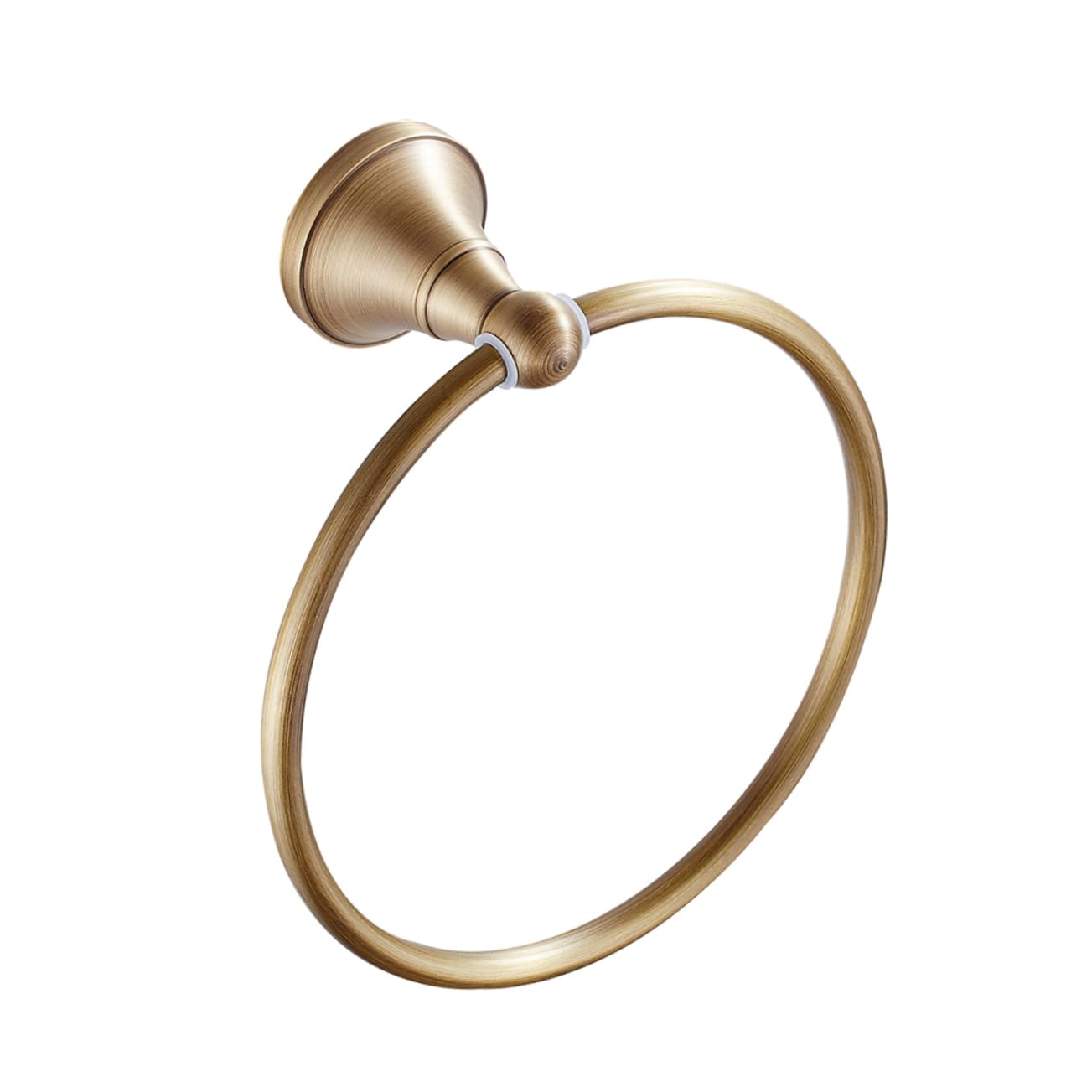 SOESFOUFU Round Antique Brass Towel Ring Elegant Hanging Towel Rack for Bathroom Durable Design for Home Hotel and Public Toilets Classic Style for Any Decor