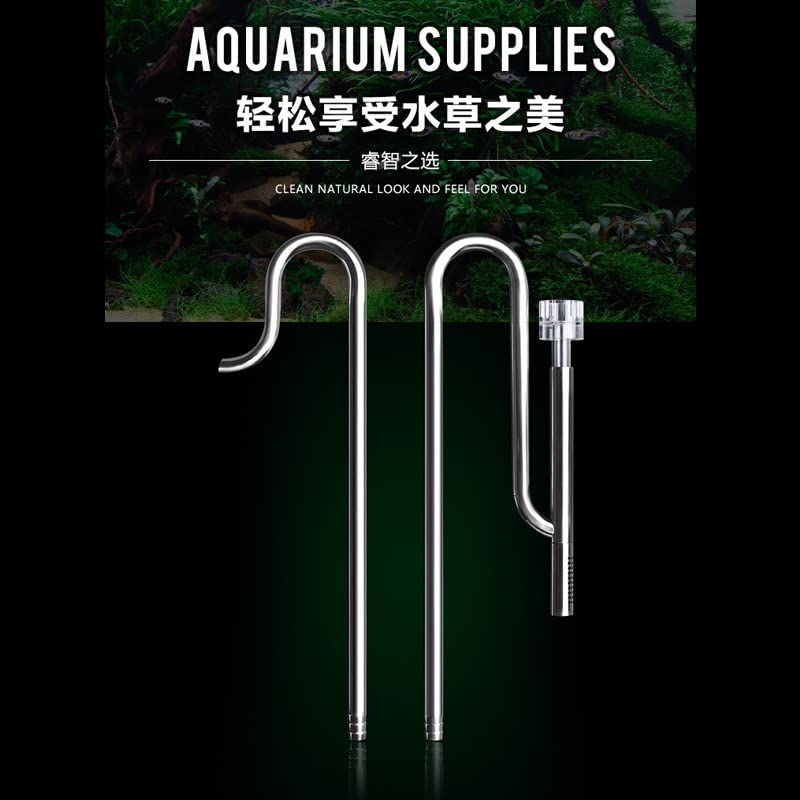 Image of VAYINATO Mufan Stainless Steel Inlet Outlet Pipe for Aquarium Cannister Filter with Surface Skimmer (13 MM (Suits 12 /16 MM Hose Tube)) by Petzlifeworld