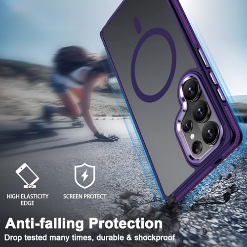 Image of MALEWOLF Magnetic Case for Samsung Galaxy S26 Ultra, Color Hybrid Cover