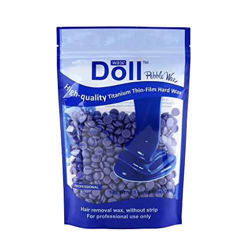 Stripless Painless Natural Hot Film Depilatory Hard Wax Beans Hair Remover Waxing Beads 300g/ Bag - 10 Sents - Lavender
