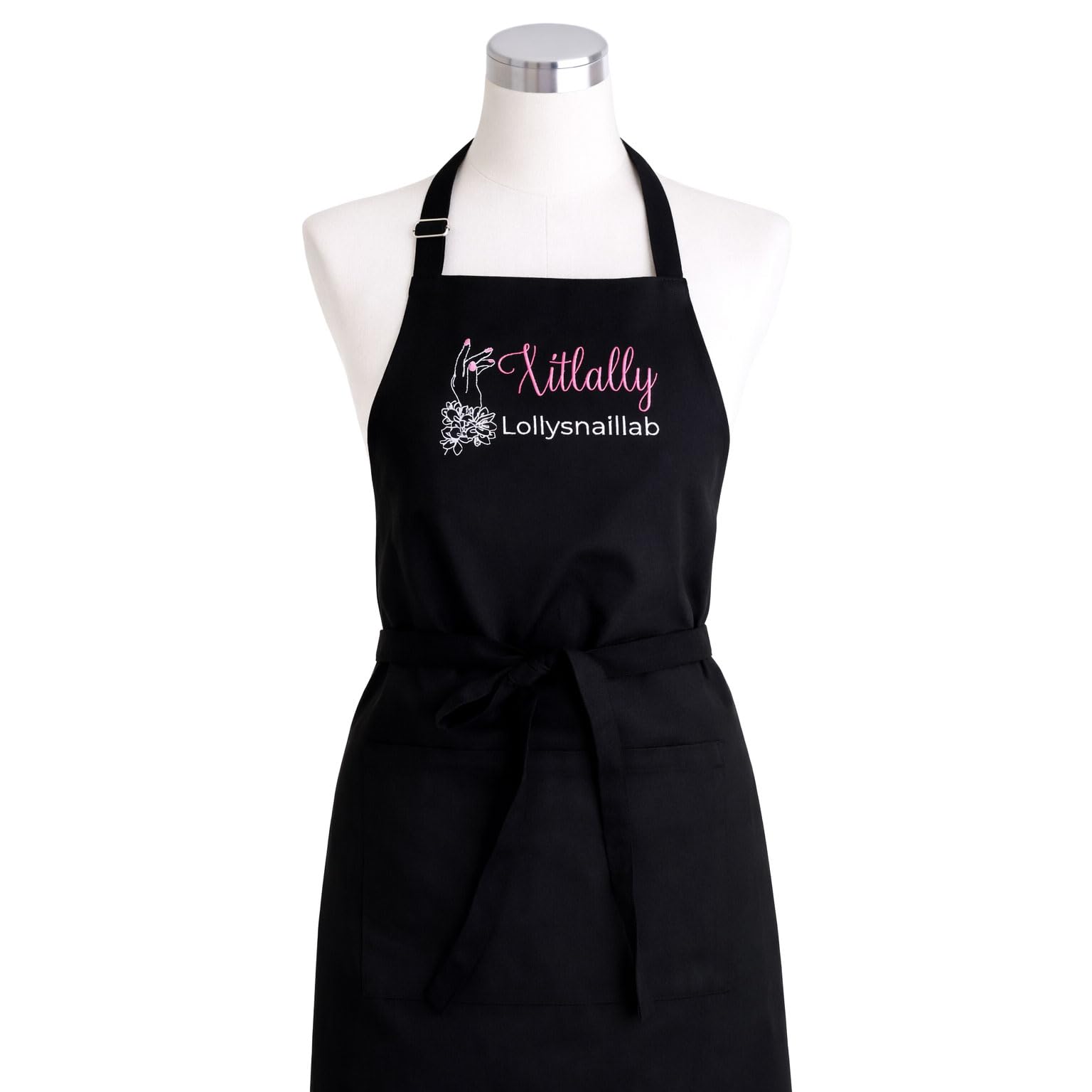 Nail Artist Apron Personalized Embroidered with Name Beauty Salon Gift