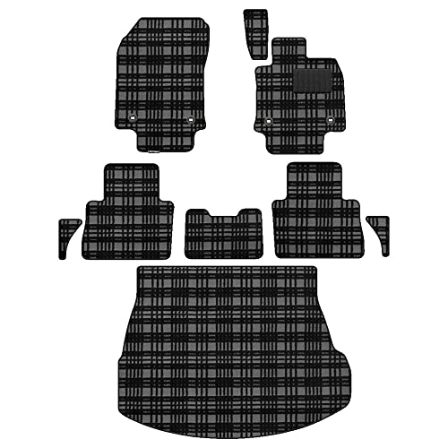 Hotfield レクサス 互換品 新型 NX 250 350 350h 450h+ 20系 フロアマット+トランクマット ラゲッジマット/マドラスグレー