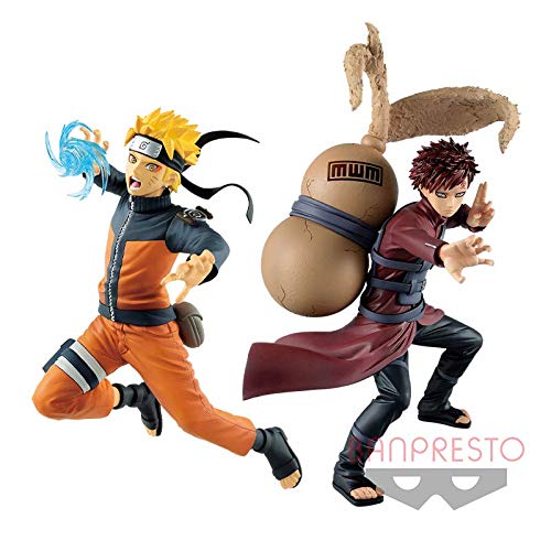 ナルト&我愛羅:NARUTO 疾風伝 VIBRATION STARS GARA & UZUMAKI NARUTO 全2種セット/バンプレスト フィギュア うずまき 仙人モードver.