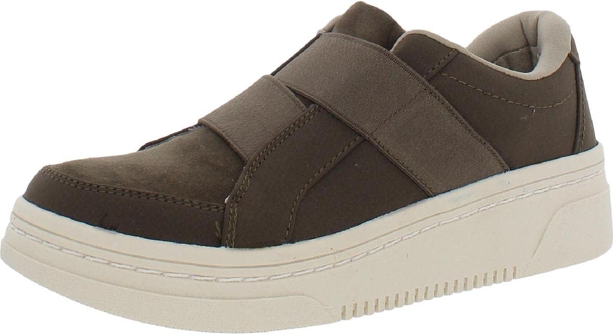 Dr. Scholl's Shoes Women's Empower Sneaker, Olive, 11