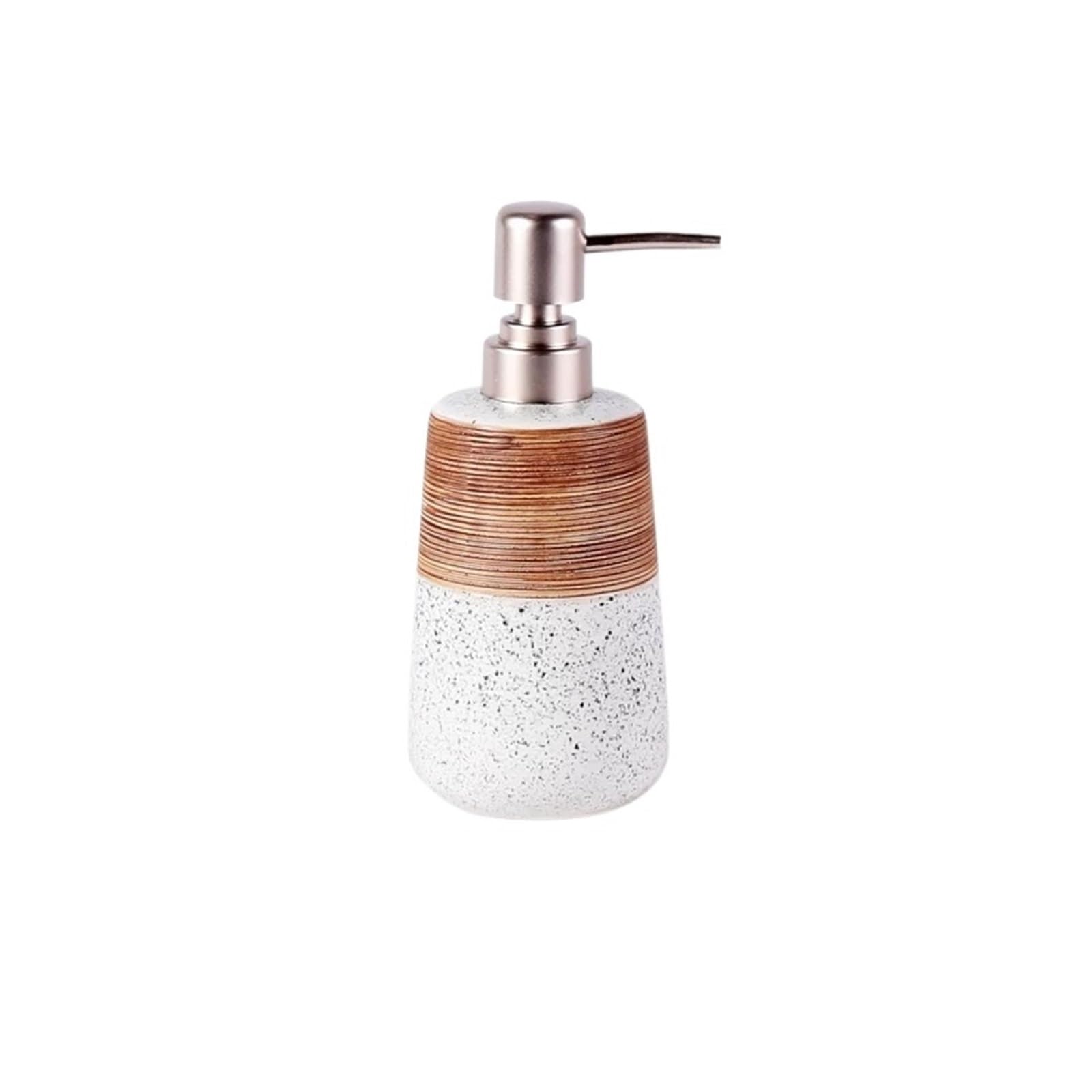 ZTHYSHOZ Soap Dispenser Ceramic Soap Dispensers For Shower Gel, Shampoo, And Body Lotion, Suitable For Hotels, Inns, And Model Homes(White)