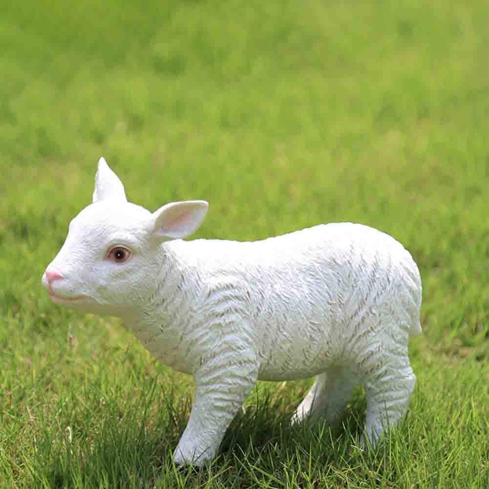 Decorative animal figure farm : dites adieu aux jardins ternes avec cet agneau réaliste