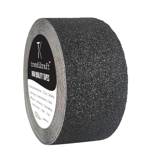 TRENDIKRAFT 50mm x 18 meter Black Anti Skid Anti Slip Grip Tape for Stairs Adhesive Tape for Slippery Floors Staircase Ramps Indoor Outdoor Use (B0DBZQ6L2S) Amazon Price History, Amazon Price Tracker