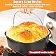 Heißluftfritteuse Zubehör für COSORI Turboblaze XXL 6L 5,5L 6,2L 6,4L turbo tower pro 10.8L, Quadrat Airfryer Zubehör für Russell Hobbs 8L 8,3L,Philips XXL 7,2 8,3L, Auflaufform Air Fryer Accessories