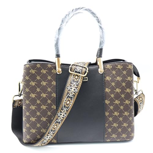 Image of LEMEDE Purse Strap Adjustable Replacement Crossbody Bag Strap Retro Jacquard Embroidery Shoulder Straps for Canvas Bag
